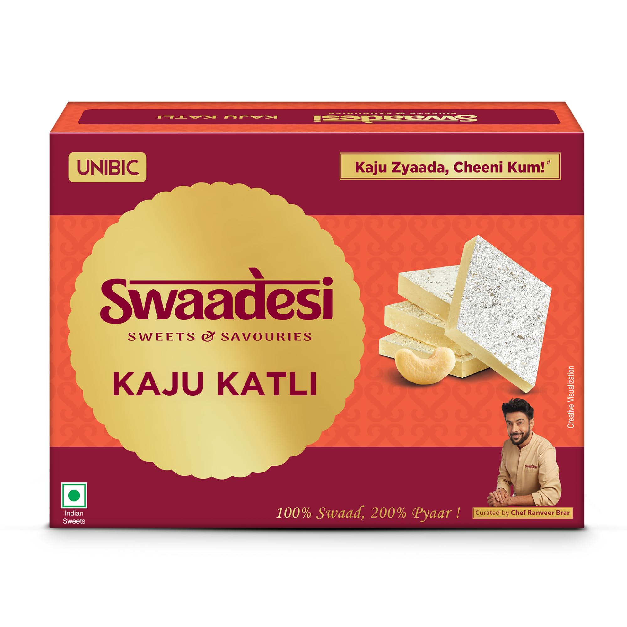 Unibic Swaadesi Shahi Kaju Katli 180gm/195gm Weight May Vary