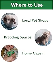 Vista 6 de ECO BEDDING Ropa de cama de papel 99% libre de polvo para mascotas pequeñas y pájaros, azul, 1.5 libras (se expande a 30 L)