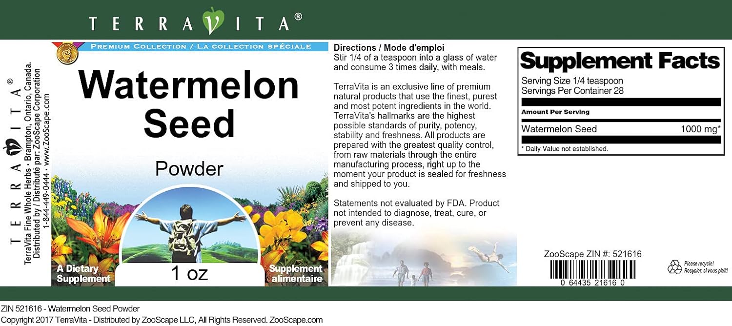 Terravita Watermelon Seed Powder (1 oz, ZIN: 521616)