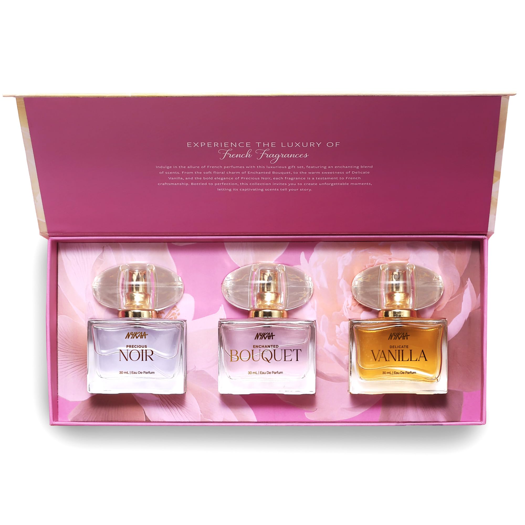 Nykaa Moi Perfume Gift Set for Women| Pack of 3 EDP 30ml Each | Long Lasting | Travel Size Mini Perfumes | Gift Set for Her | Luxury Scent Collection | Best Fragrance | Fruity, Floral, Vanilla-image-31