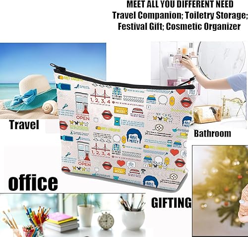 Miniatura 3 de Bolsa de maquillaje divertida para programas de televisión, cotizaciones de la casa más llena, regalo de programa de televisión, mercancía de casa