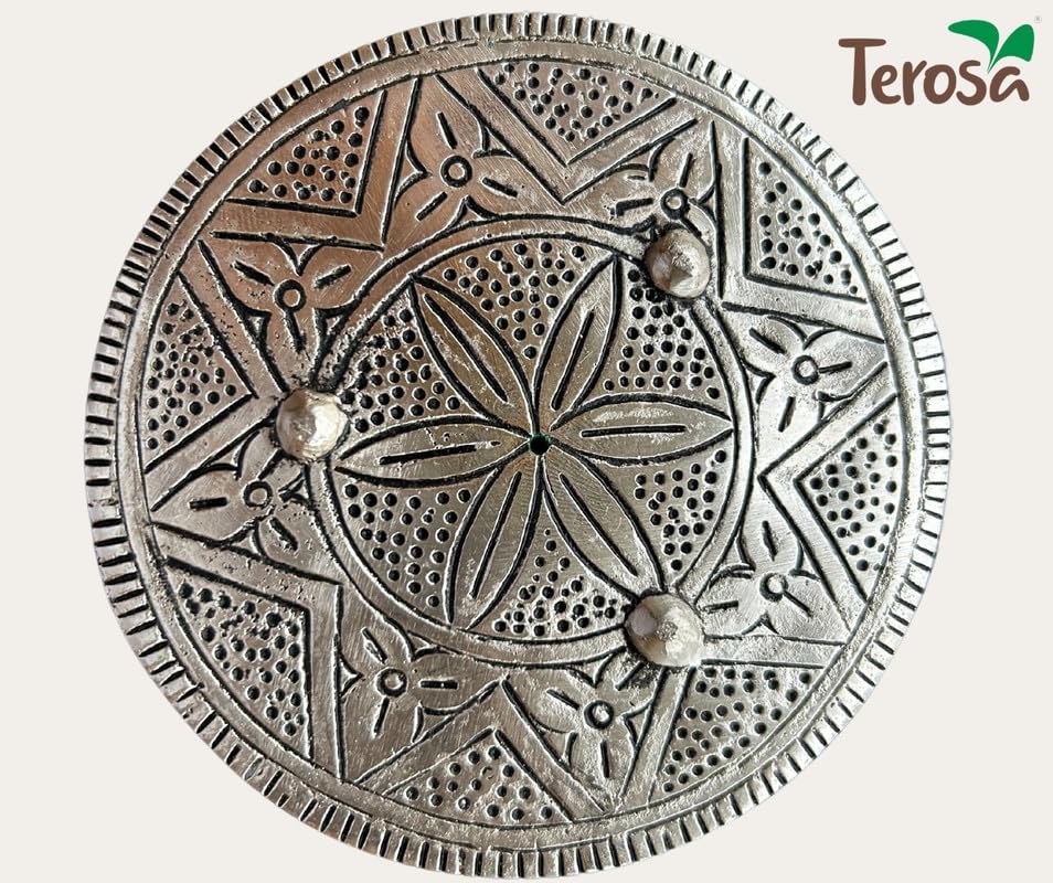 Terosa Chakra Round Incense Stand or Agarbatti Stand or Ash Catcher | Handmade | 10cm Diameter 1