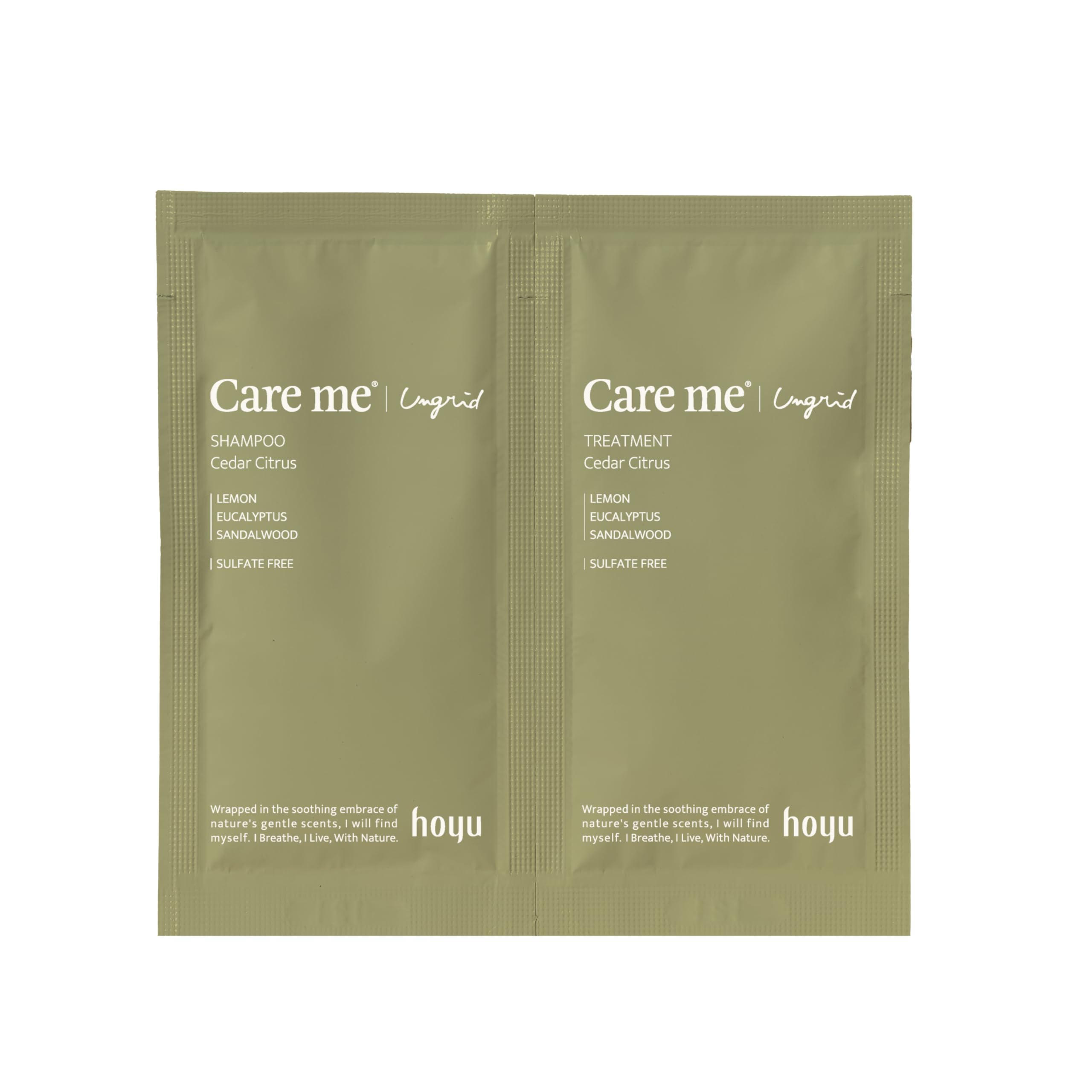 Care me(ケアミー) ペアパック (シダーシトラス) 10mL+10g Ungrid共同開発、オーガニックヘアケア