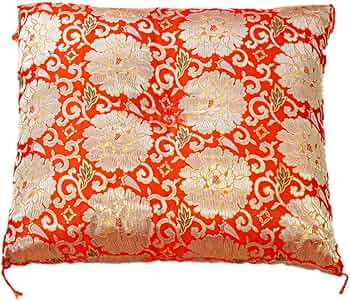 Amazon.co.jp: 座布団カバー 緞子判 64×68cm 「牡丹」 緋色 仏前座布団 Amazon.co.jp: 座布団カバー 緞子判 64×68cm 「牡丹」 緋色 仏前座布団