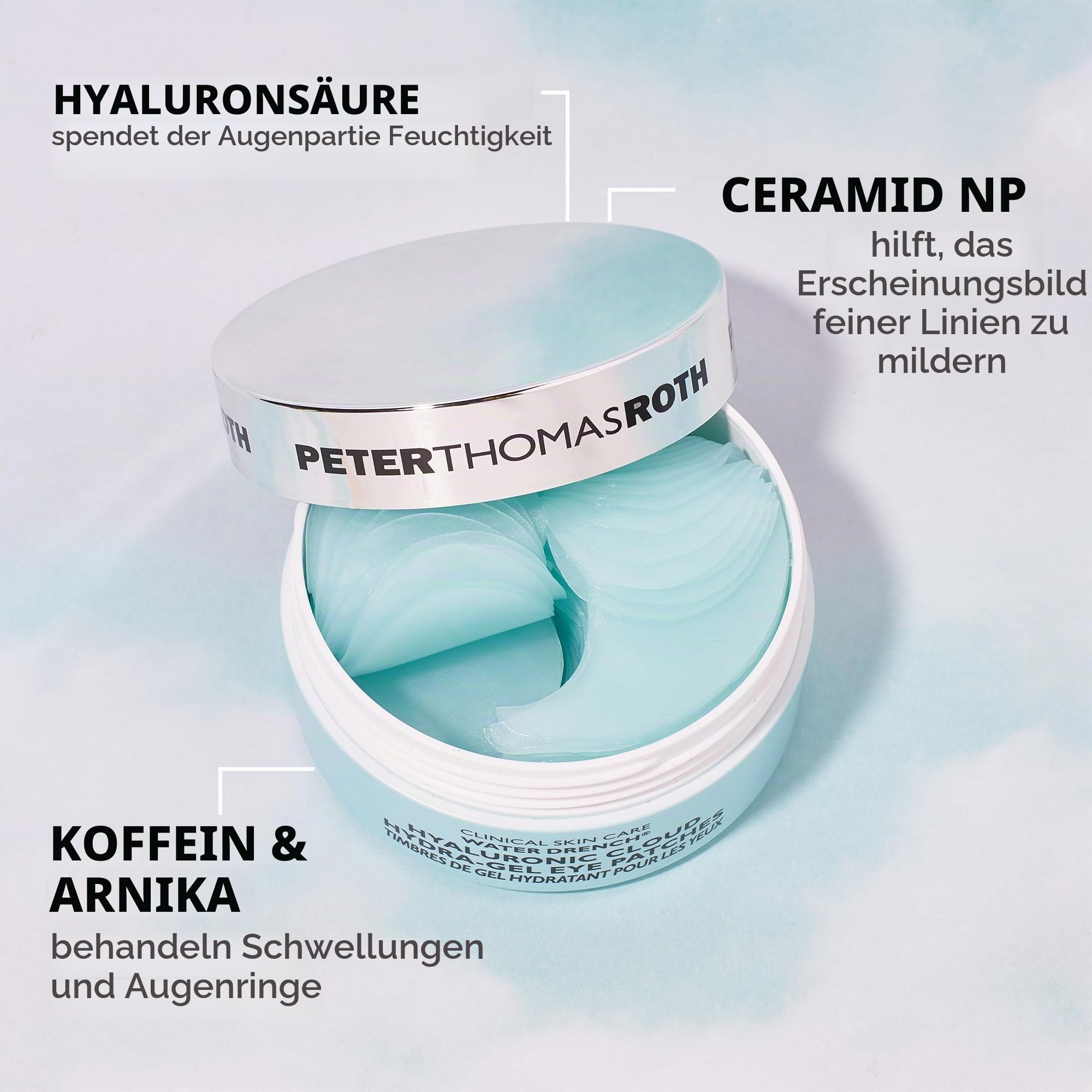 Peter Thomas Roth Water Drench Hyaluronic Cloud Hydra-Gel Eye Patches 180 g