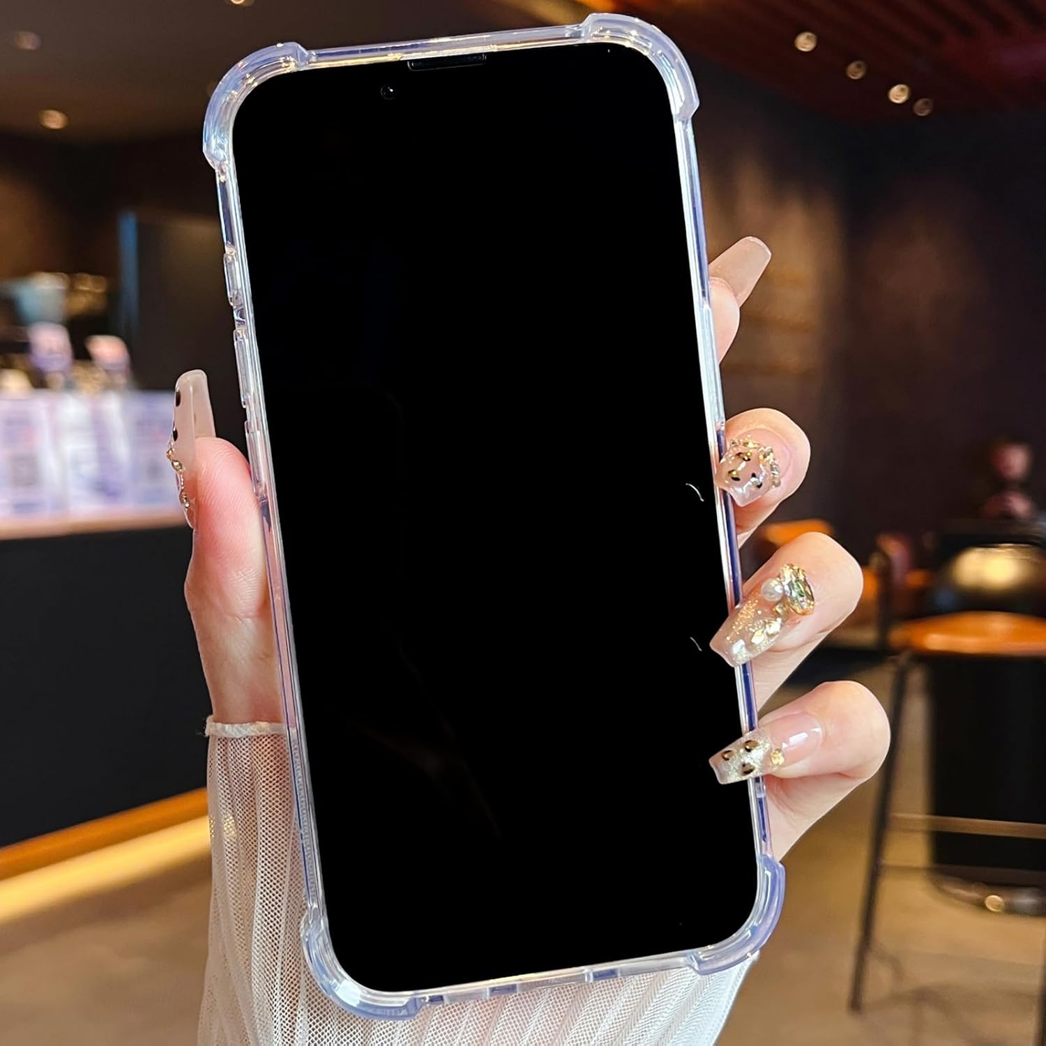 for iPhone 16e Glitter Case for Women, Cute Bling Sparkle Sparkly Shiny Reflective Soft TPU Silicone Bumper Shockproof Girls Slim Thin Protective Phone Case for iPhone 16e 6.1" 2025 (Silver) - Image 5