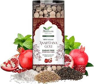 Misstevia Sugar Free Anardana Candy Sweet and Spicy | Sweetened With Stevia | Made Of Fresh Anardana Seeds | Guilt Free Mouth Freshener | Natural and Guilt Free Mukhwas 110gm