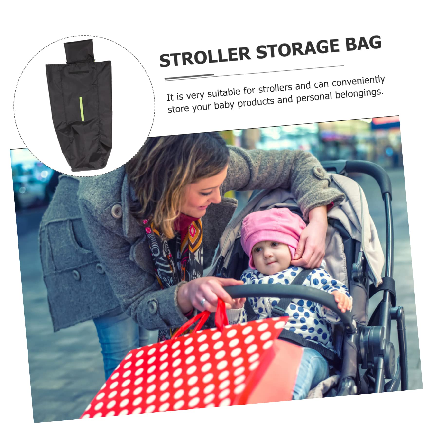 SUPVOX Borsa per Passeggino da Viaggio per Aereo, Oxford Nero, Protegge Passeggino e Offre Accesso Pratico per Gate Check e Viaggio