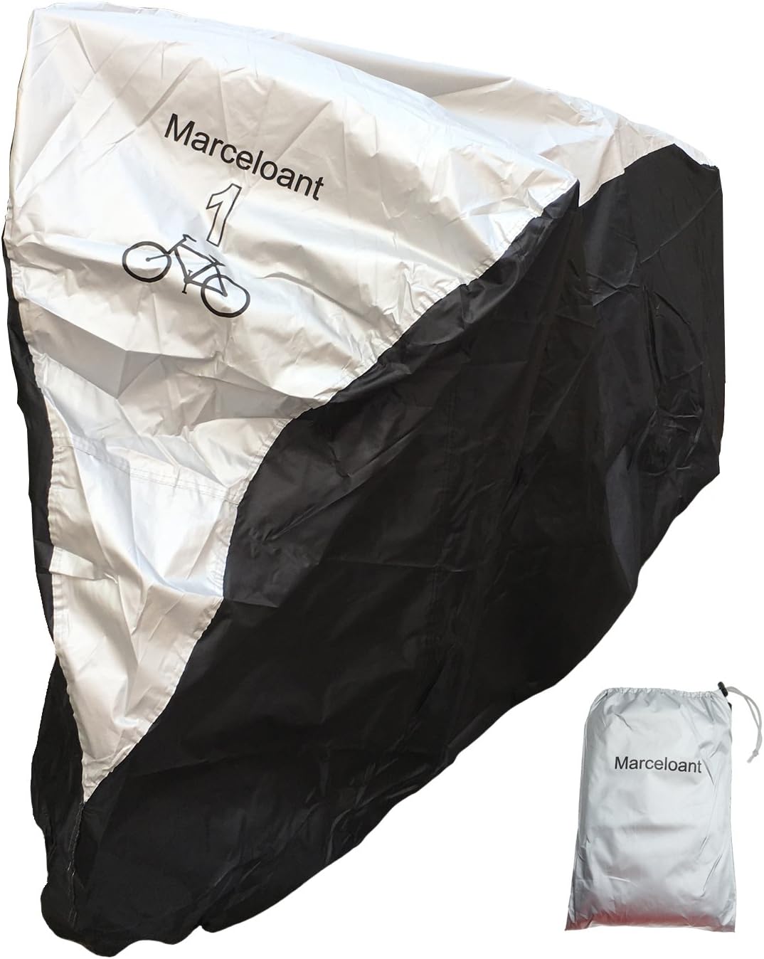 Bike Cover 190T Polyester Taffeta Heavy Duty Waterproof Bicycle All Weather Cycle Covers for Mountain Bike, Road Bike Outside with Storage Bag