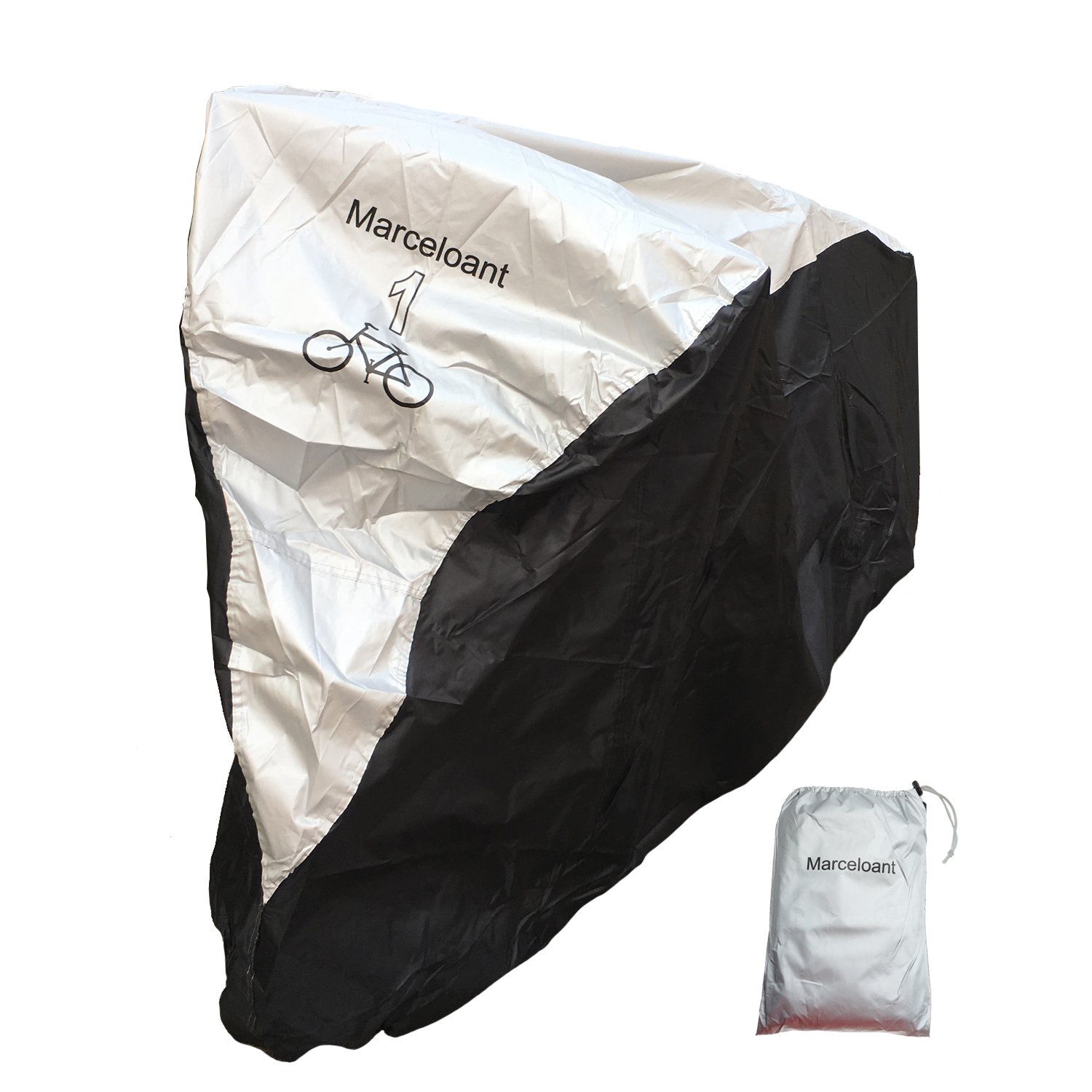 Bike Cover 190T Polyester Taffeta Heavy Duty Waterproof Bicycle All Weather Cycle Covers for Mountain Bike, Road Bike Outside with Storage Bag