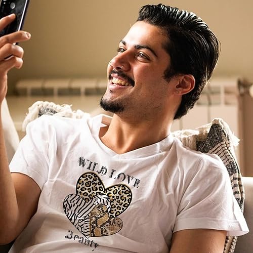 Miniatura 6 de Parche termoadhesivo para el día de San Valentín, diseño de leopardo, estampado de leopardo, transferencia de calor, vinilo HTV para ropa, sudadera,