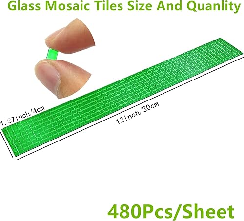 Miniatura 2 de 7200 azulejos de mosaico de espejo, azulejos de bola de discoteca, azulejos autoadhesivos de vidrio cuadrado real, azulejos de bricolaje para