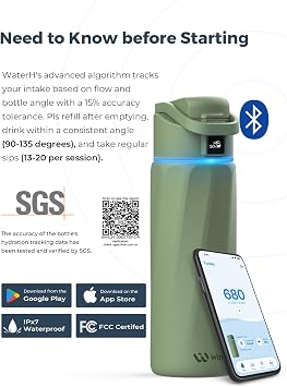 Boost 24 oz Smart Water Bottle Tendril + Boost 24 oz Bottle Mocha Bundle