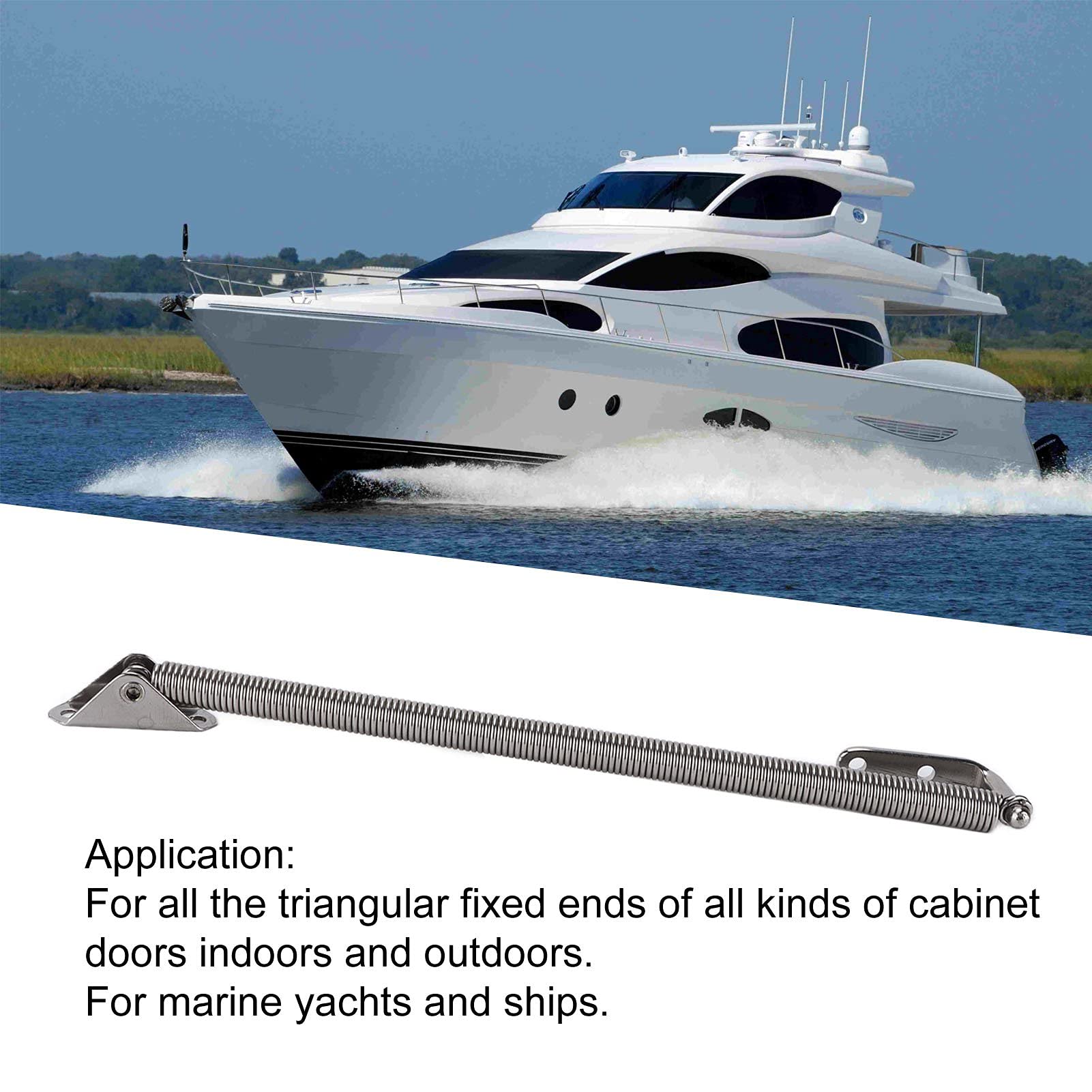 8,3 Pollici/210mm Puntali a Gas Molla di Sostegno del Coperchio del Boccaporto del Regolatore Supporto Barca in Acciaio Inox Primavera di Supporto della Porta della Cabina del Portello