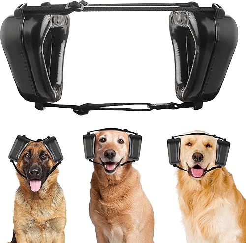 Orejeras de perro con protección contra el ruido para perros medianos y grandes con circunferencia de cabeza de 17 a 24 pulgadas, auriculares con