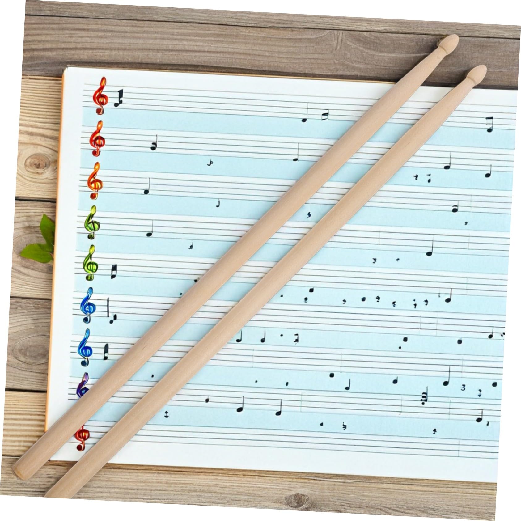 5a Holz Drumsticks 12 Paar für Musiküben und Unterricht | Beige Ausführung, Präzise Verarbeitung, Komfortabler Griff, für Professionelle Drummer und Einsteiger