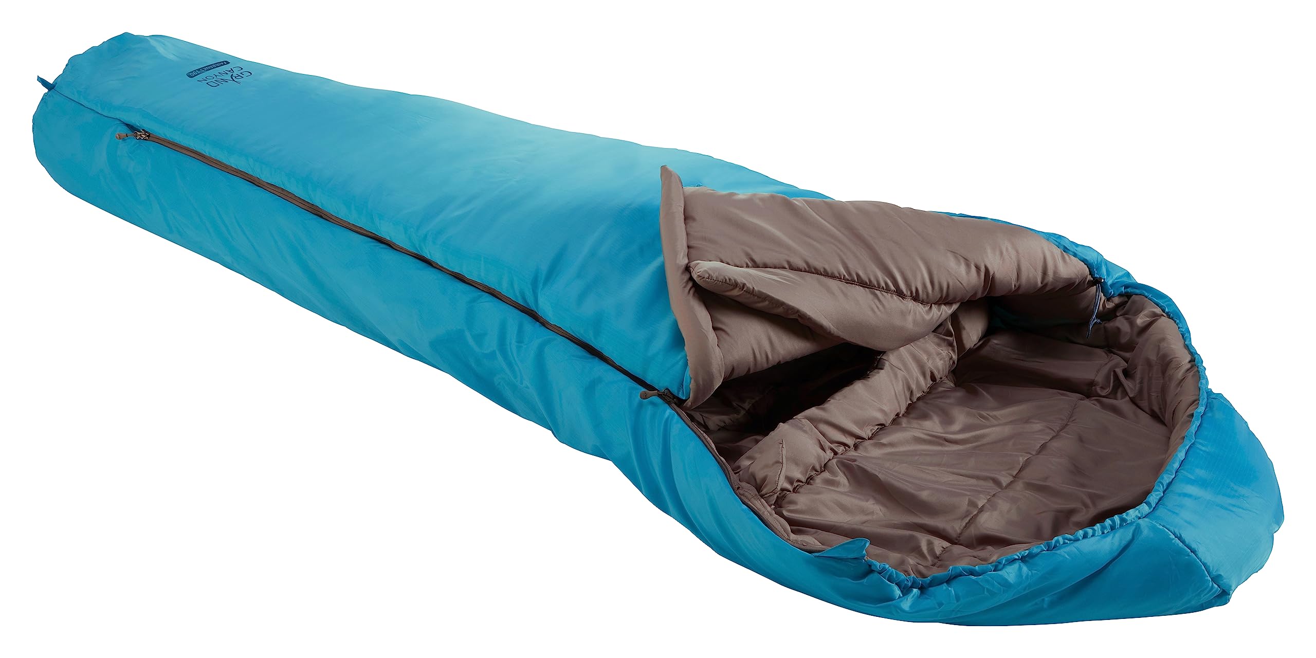 Grand Canyon Unisex – śpiwór dla dorosłych Fairbanks 190, niebieski, rozmiar uniwersalny