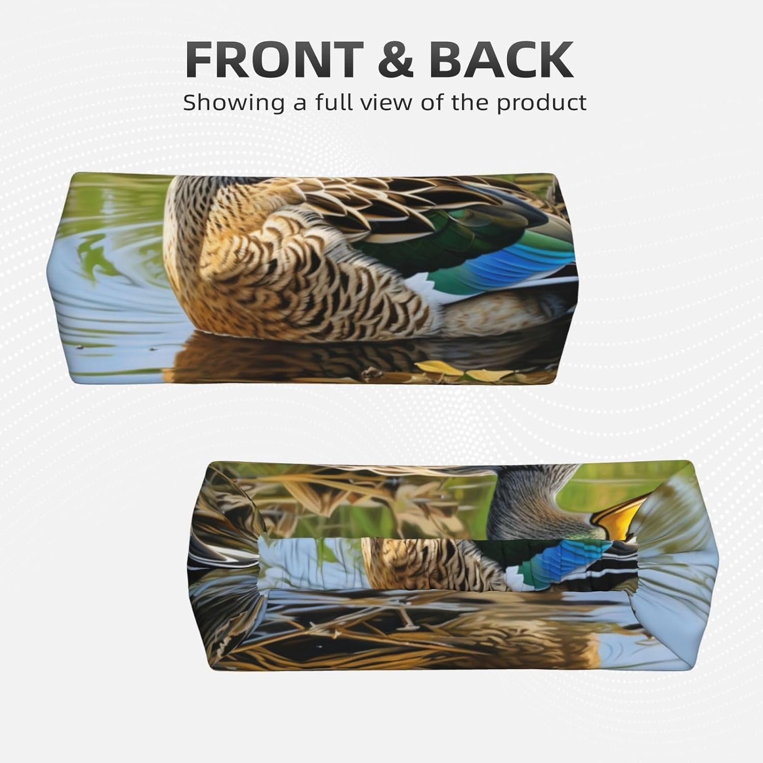 Sports Head Tie Workout Headbands Non Slip Sport Sweatbands Yoga Hairbands for Travel Fitness Athletic Moisture Wicking - Mallard Duck