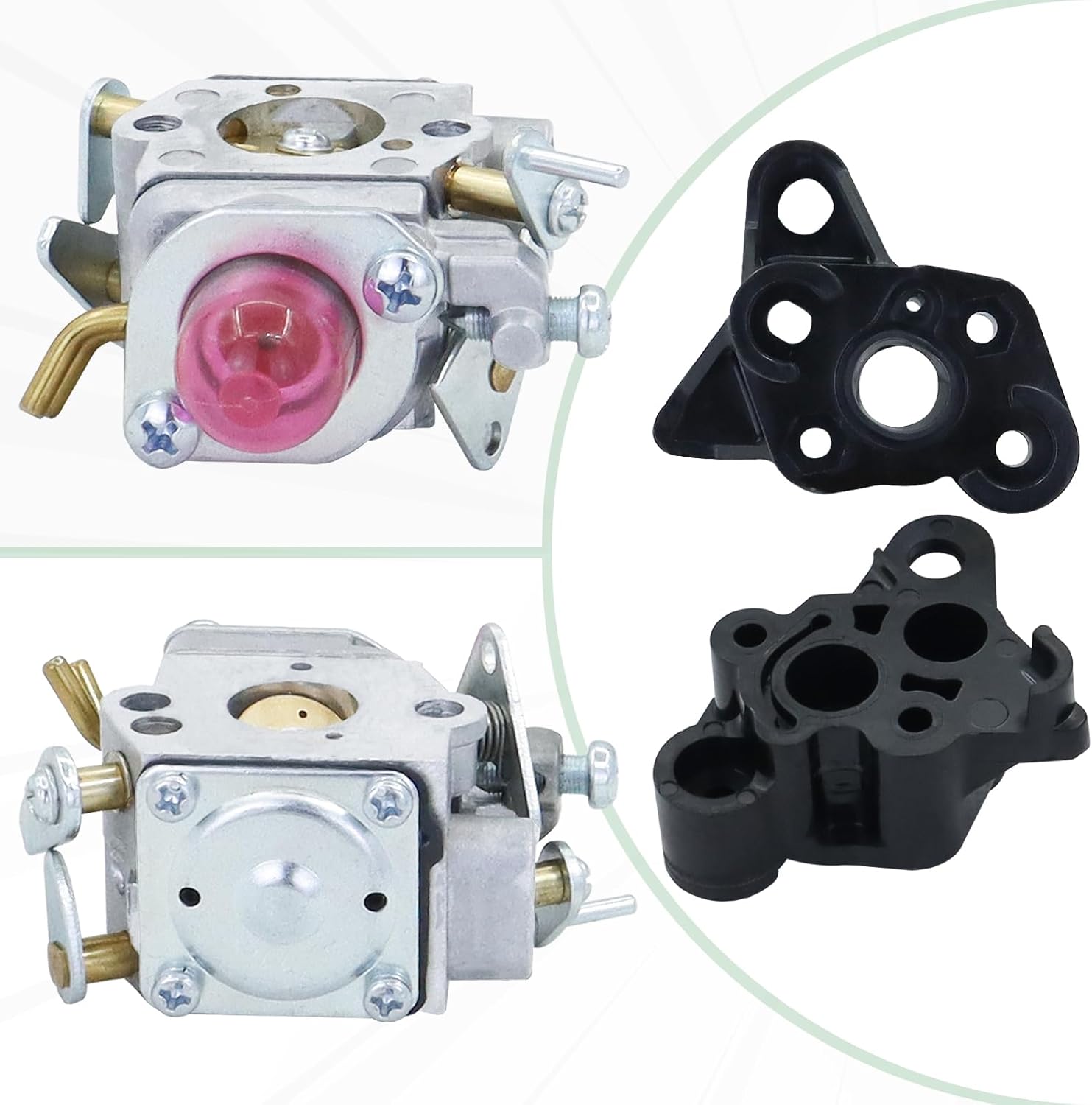 531127910 Carburetor Fits for Husqvarna 330LK 130 130L 130C String Trimmer Brushcutter Carb with Spark plug Filters 530035596 Adaptor