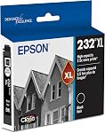 Cartouche d'encre haute capacité EPSON 232 Claria Noir (T232XL120-S) Compatible avec Workforce WF-2930, 2950 et Expression XP-4200, 4205