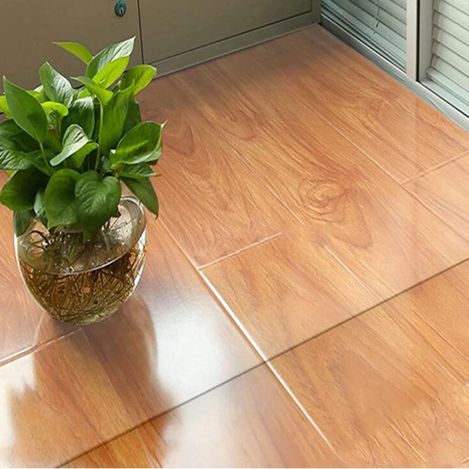 Transparent Chair Mat Area Rugs Clear Vinyl Plastic Floor Runner Protector, Desk Chair/Stairs/Pets Carpet Protector Mat, Non-Skid Waterproof Dustproof,80cm/100,Clear-100x350cm(3ftx11ft)