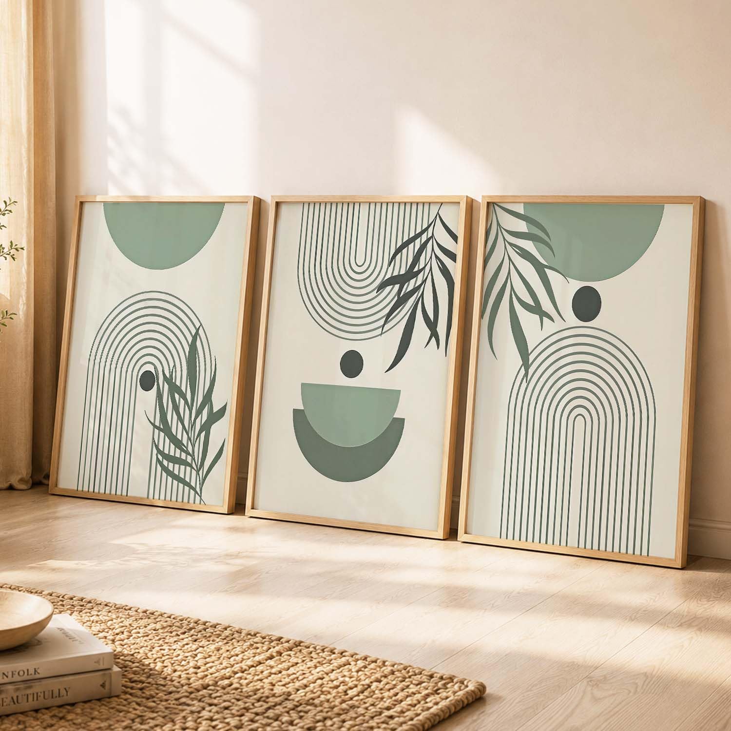 BOHO Wall Art Set - Maximalist Prints with Frame -24 BOHO Wall Art Set - Maximalist Prints with Frame -24
