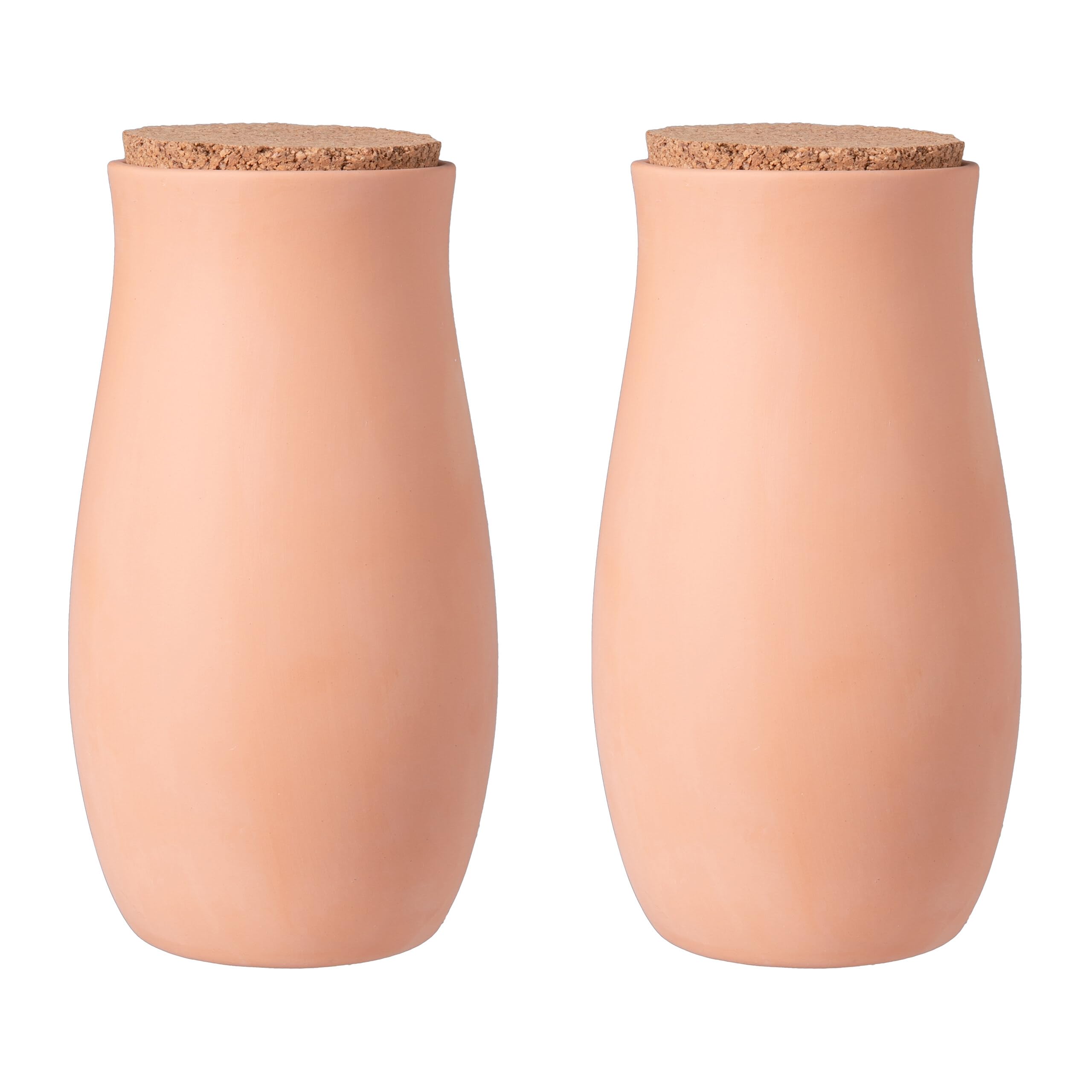 Relaxdays Ollas, Lot de 2, 1,4 l, Terre Cuite, arrosage racinaire, Potager surélevé et Serre