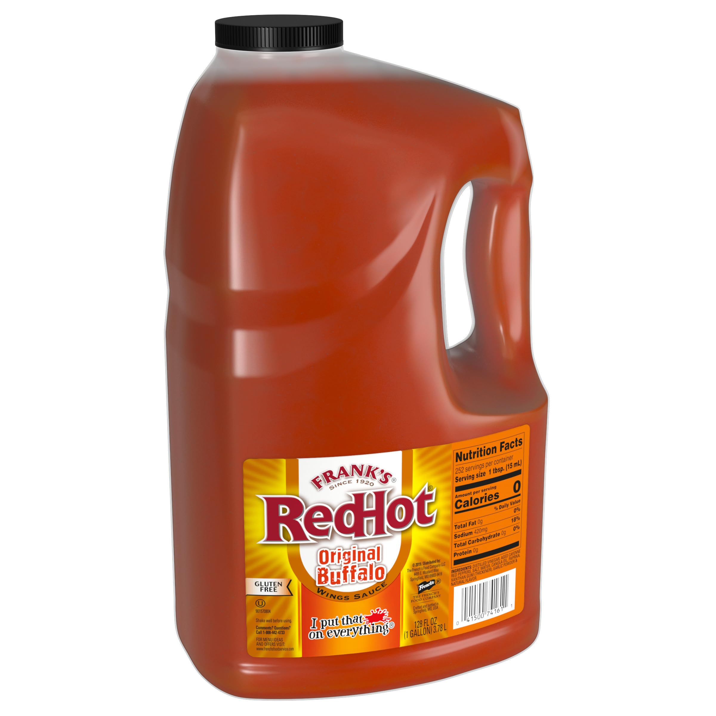 Franks RedHot Original Buffalo Wings Sauce, 1 Gal 1