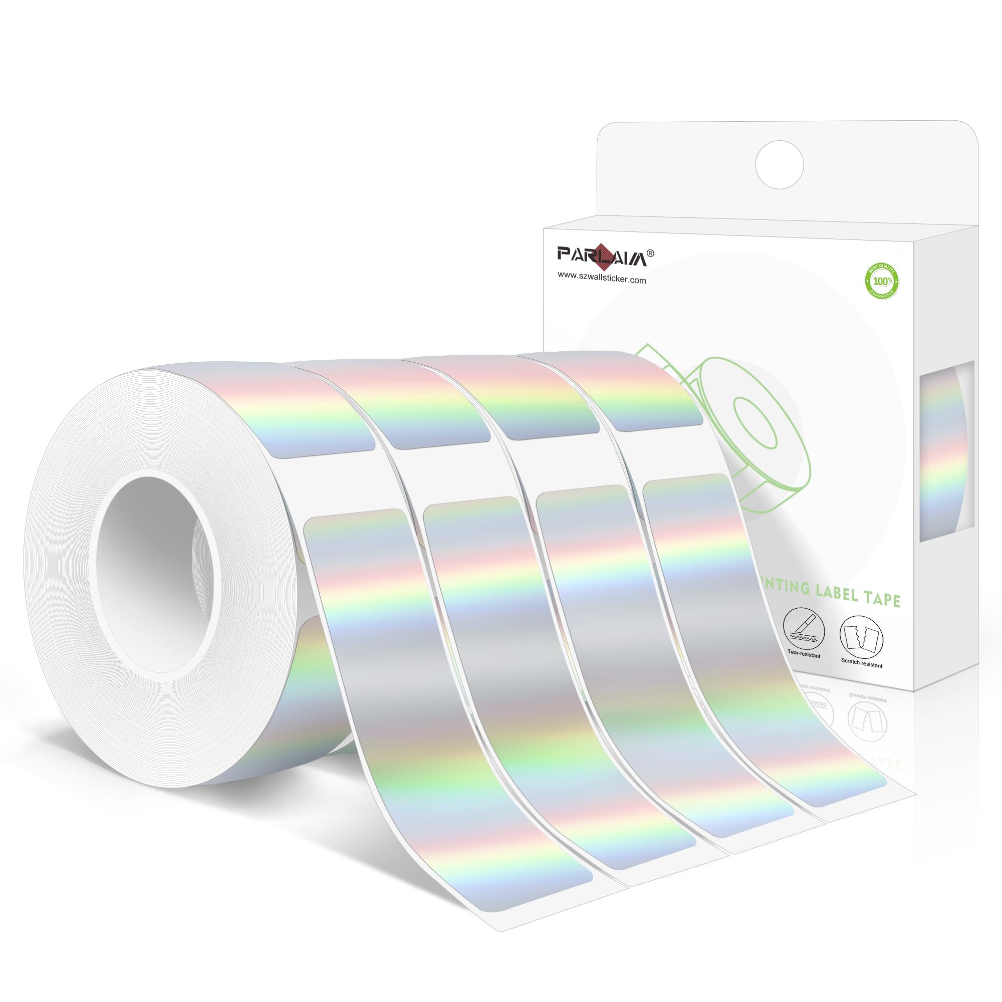 PARLAIM Label Maker Tape,14X50MM(1/2" X1 7/8") Thermal Label Stickers,Thermal self-Adhesive Labels Compatible with D30 Label Maker,Thermal Label Paper