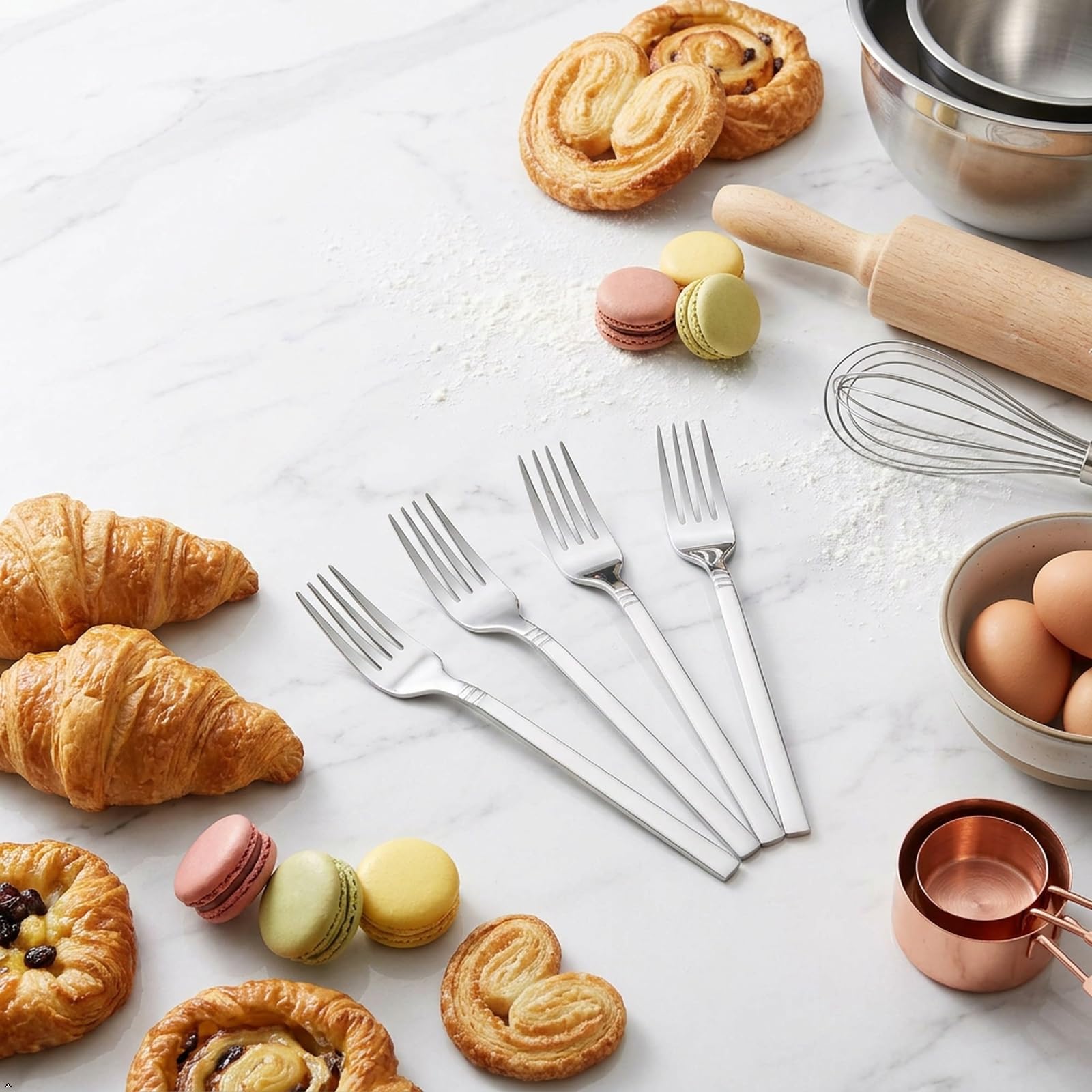12-Piece Stainless Steel Dessert Forks, Small Fork — Amazon image 9