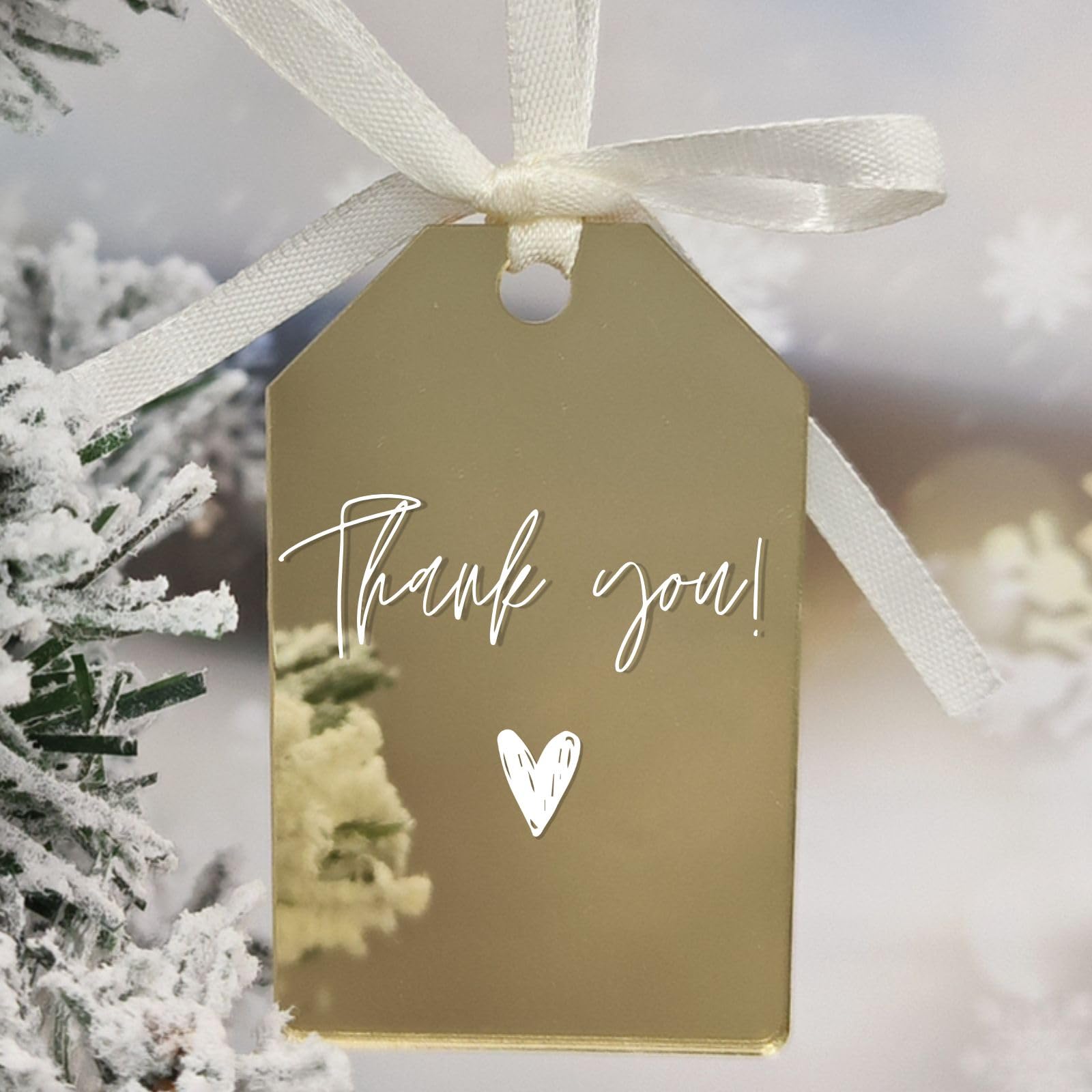 Uniqicon 20Pcs Gold Mirrored Tag, Sublimation Acrylic Sheet Blanks, DIY Acrylic Blanks Ornament, Acrylic Place Cards Table Number Cards With Hole, Unique Acrylic Tags For DIY Projects And Crafts