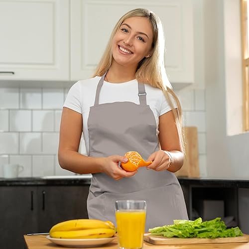 Miniatura 5 de Kitchen Apron for Men WomenAdjustable with Pocket Cloth ApronBaking Banquet Cafe Chef ApronSpring, Easter Decor BBQ Gift