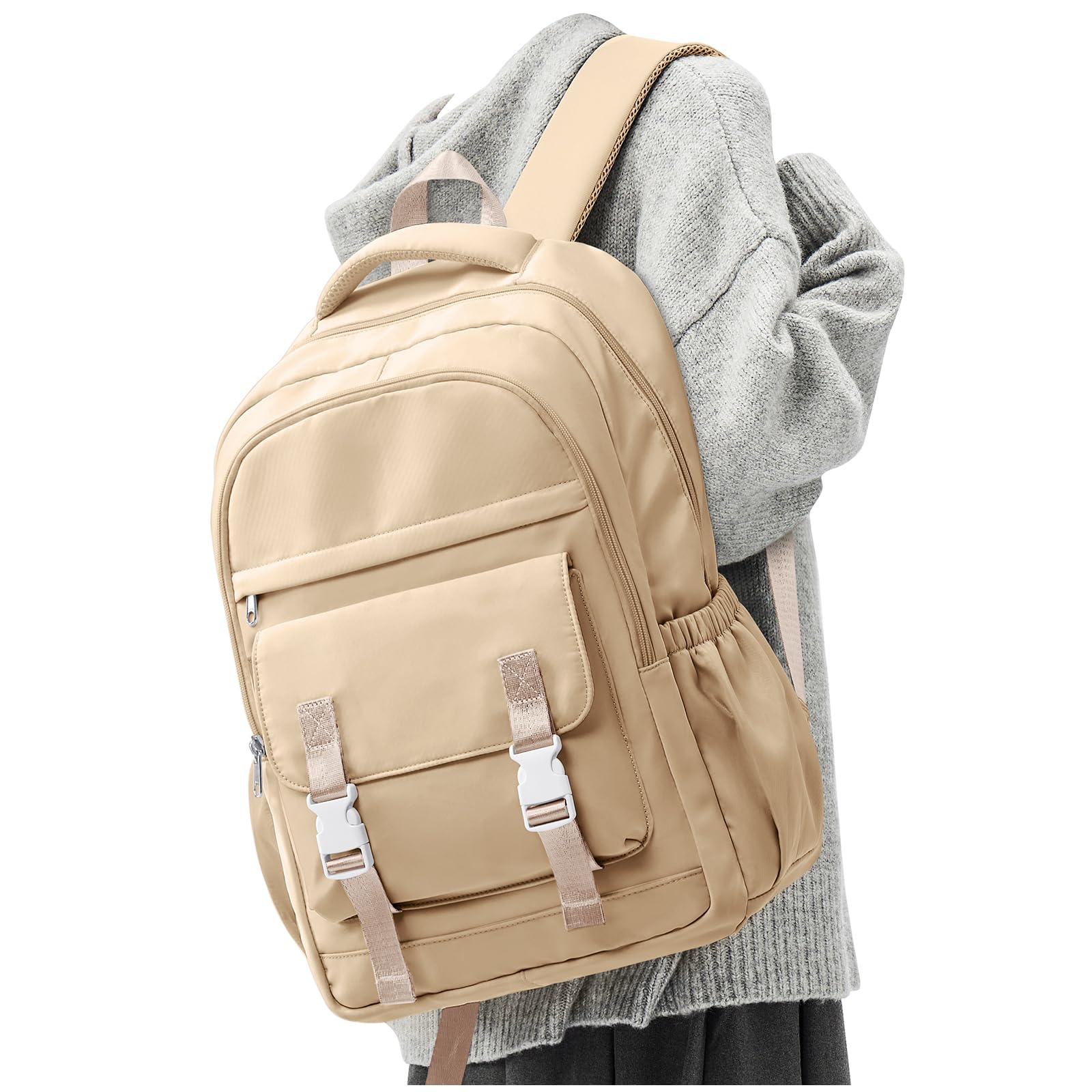 Lendolk School Backpack For Women Men College Backpack With Lots Of Pockets Cute BookBag Casual Daypack Backpacks For Teens Girls Boys Waterproof(