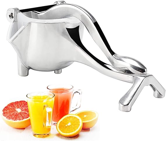 Amazon.com: Manual Fruit Juicer, Heavy Duty Juice Press Lemon Squeezer, Alloy  Hand Press Lemon Orange Juicer Citrus Lime Squeezer by FOSKU: Home &amp; Kitchen