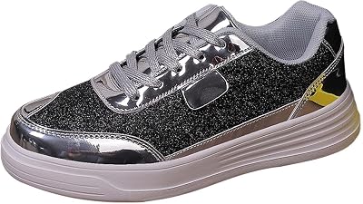 Women Trainers Wide Fit Wedge Sport Sneakers Casual Fashion Non Slip Athletic Shoes Lightweight Low Top Lace Up Slip on Orthopedic Trainers Breathable Mesh Arch Support Shoe