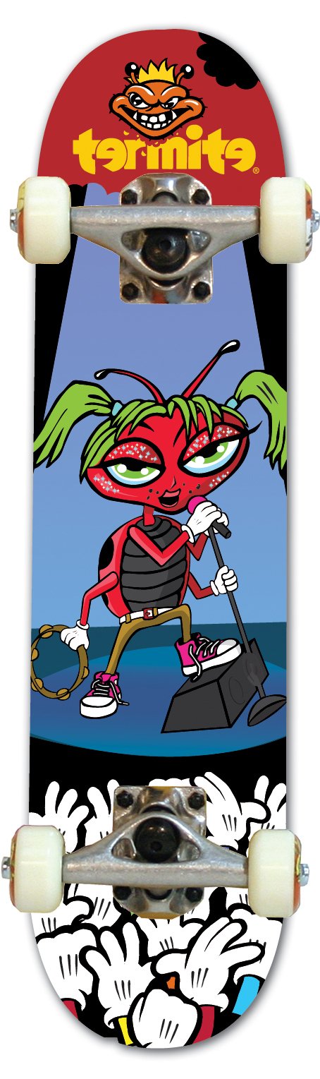 スケートボード N.T original skateboard deck 7.5 Amazon.com : Termite TM Shady Singer Complete Skateboard Deck, 7.5