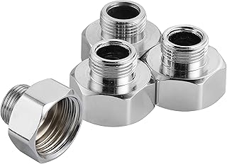 Water Hose Adapter, 4 PCS Pipe Fittings in 1/...,