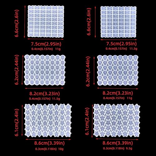 Miniatura 6 de KyeeaDIY 6 moldes de resina para aretes, kit de moldes de resina epoxi para collar, pulsera, molde de silicio para resina UV, artesanías hechas a