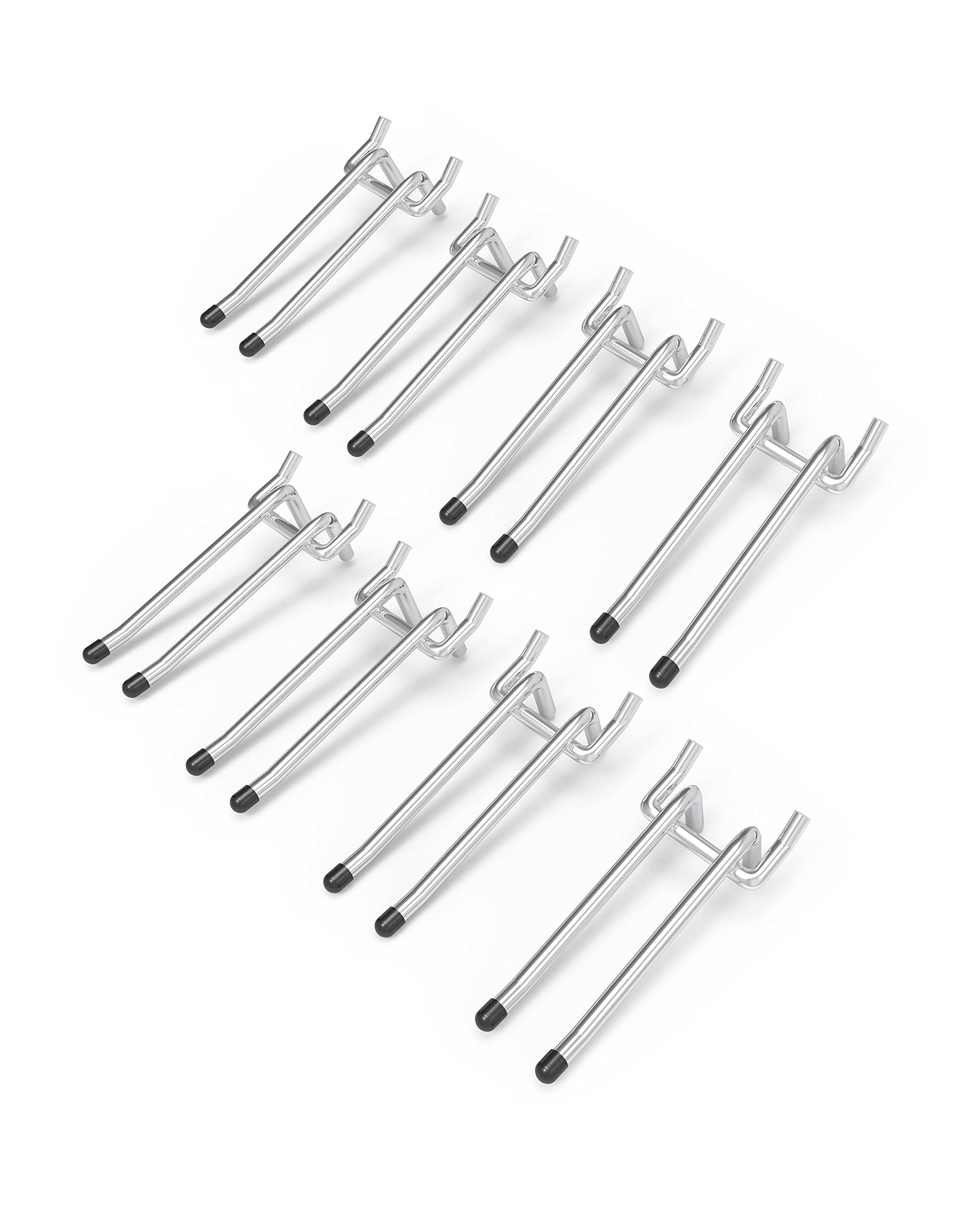 Buy POETISKE Pegboard Double Arm Peg Straight Hook Sturdy Plastic Tip