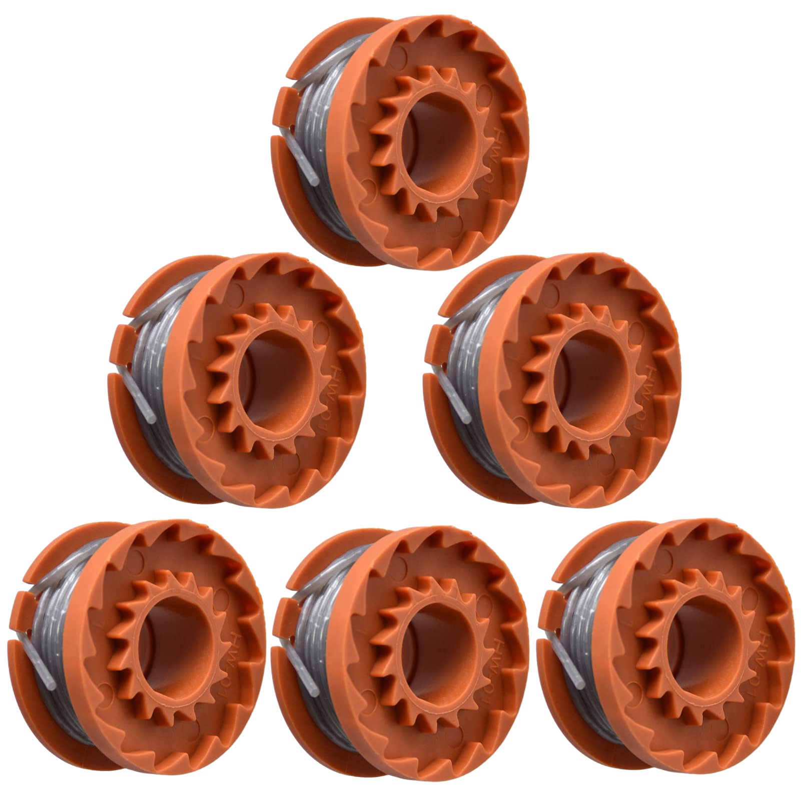 ZYWUOY 6 Pcs String Trimmer Replacement Spool Line for ALDI Gardenline CGT18KL2 Garden Lawn Trimmers Edger