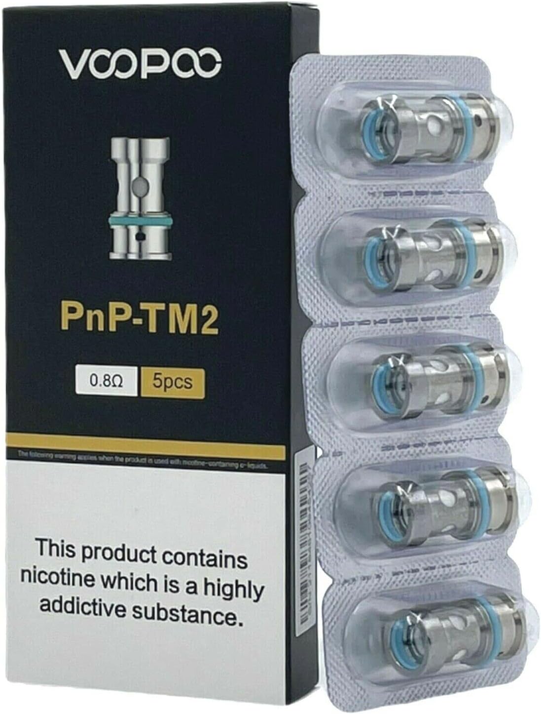 100% Original PnP-TM2 0.8ohm Coil for Vinci R X Drag X S Argus GT Argus AIR V.Suit- 5pcs