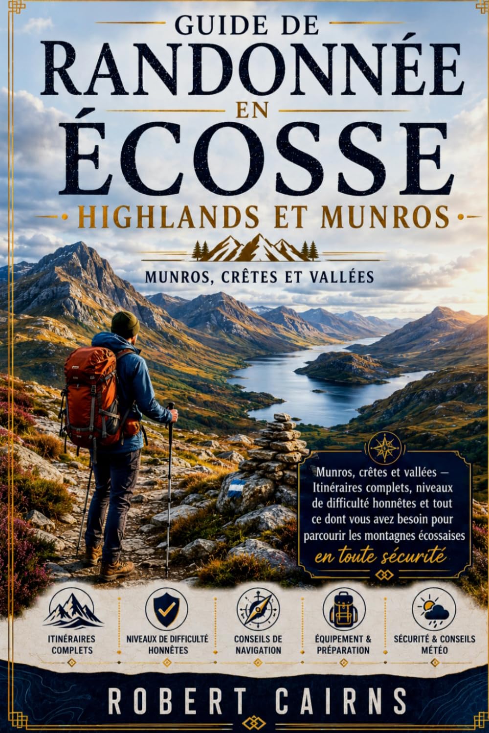 Guide de randonnée en Écosse : Highlands et Munros: Munros, crêtes et vallées — Itinéraires complets, niveaux de difficulté honnêtes et tout ce dont ... les montagnes écossaises en toute sécurité