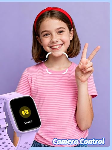 Miniatura 7 de MgaoLo Reloj inteligente para niños de 1.85 pulgadas actualizado, monitor de actividad física con monitor de sueño de frecuencia cardíaca, más de