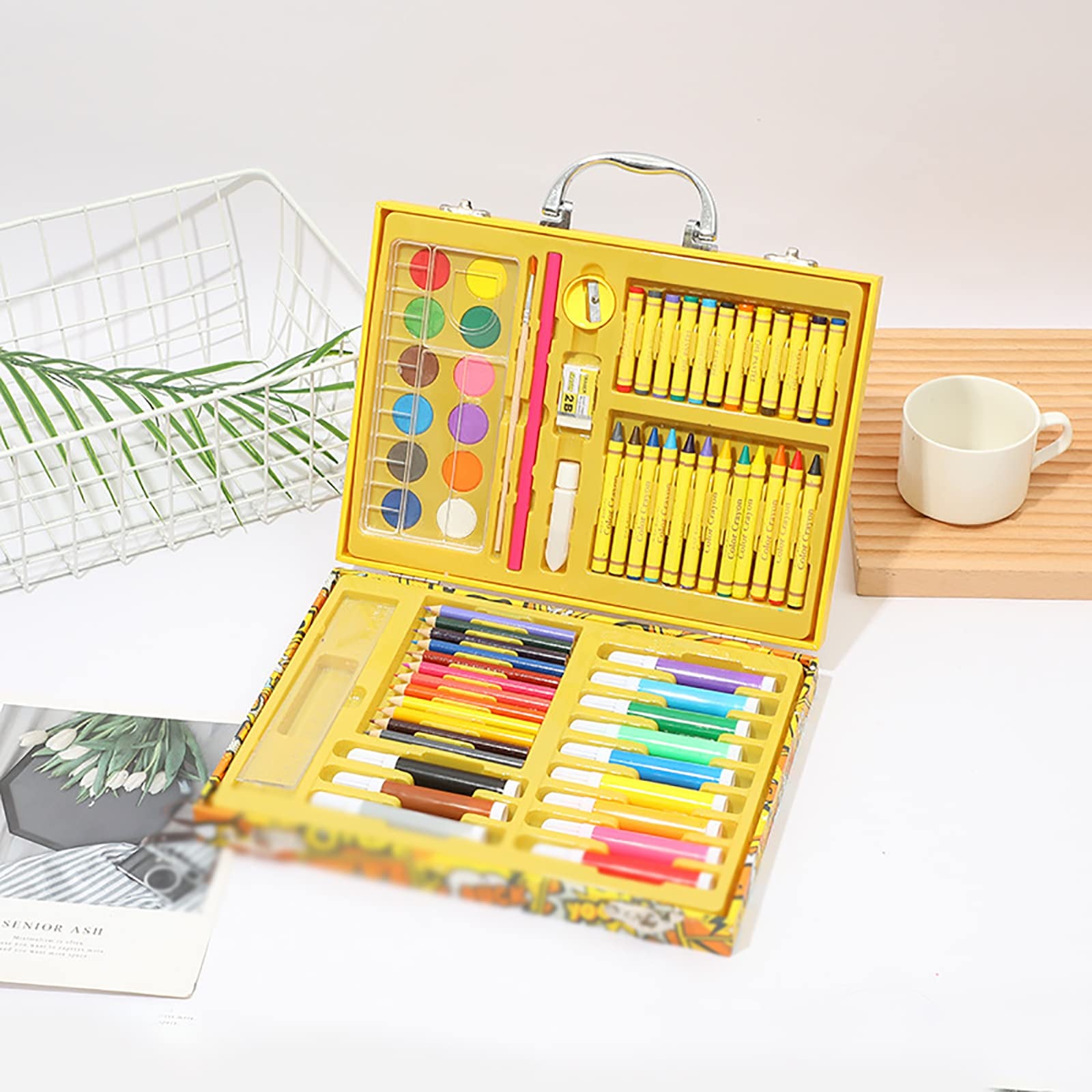 Amazon.co.jp: 筆ペンアートマーカー 子供用絵筆セット 洗えるクレヨン