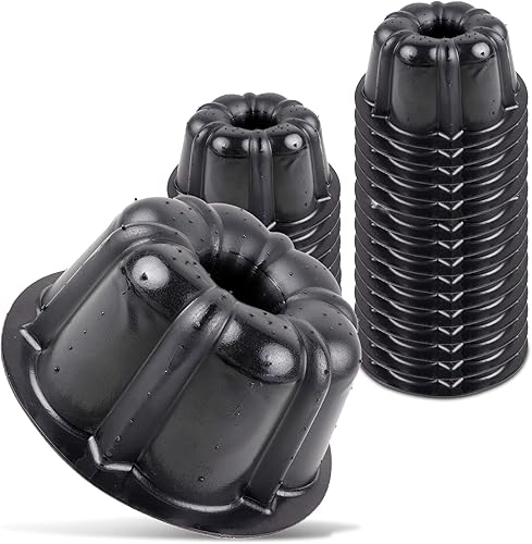 Miniatura 14 de O'Creme Molde de plástico para hornear mini para tartas, molde para hornear con silicona antiadherente, moldes antiadherentes reutilizables