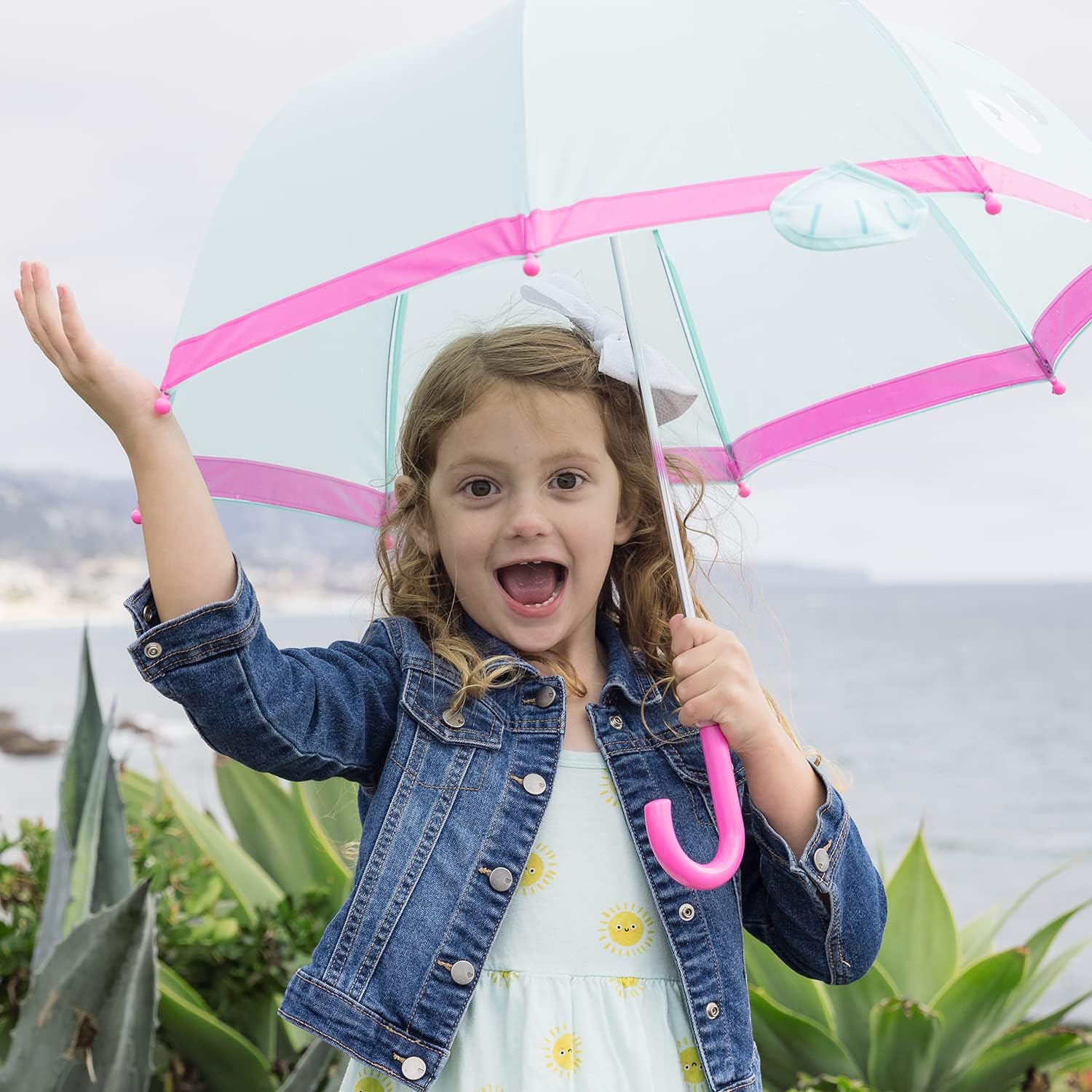 ADORA Be Bright Collections, 26" Color - Changing Kids Umbrella, Easy to Open and Close and with Safety Features, Birthday Gift for Ages 3+ - Bear