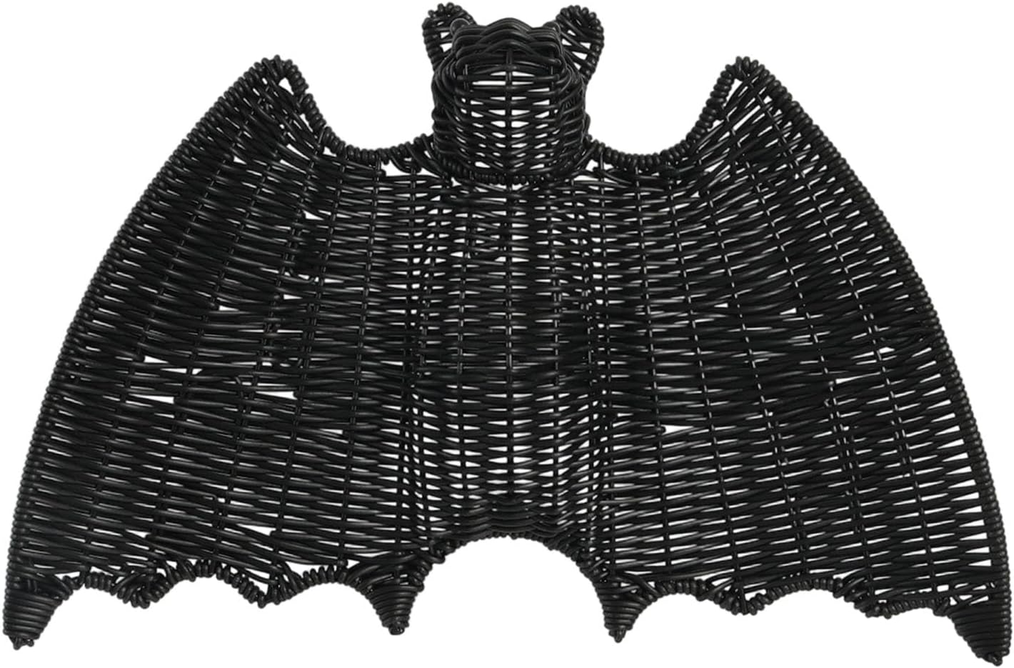 Sturdy Woven Iron Bat Ornaments Easy Setup Scary Season Decor for, Doors and Outdoor Displays Handwoven Iron Bat Halloween Decoration