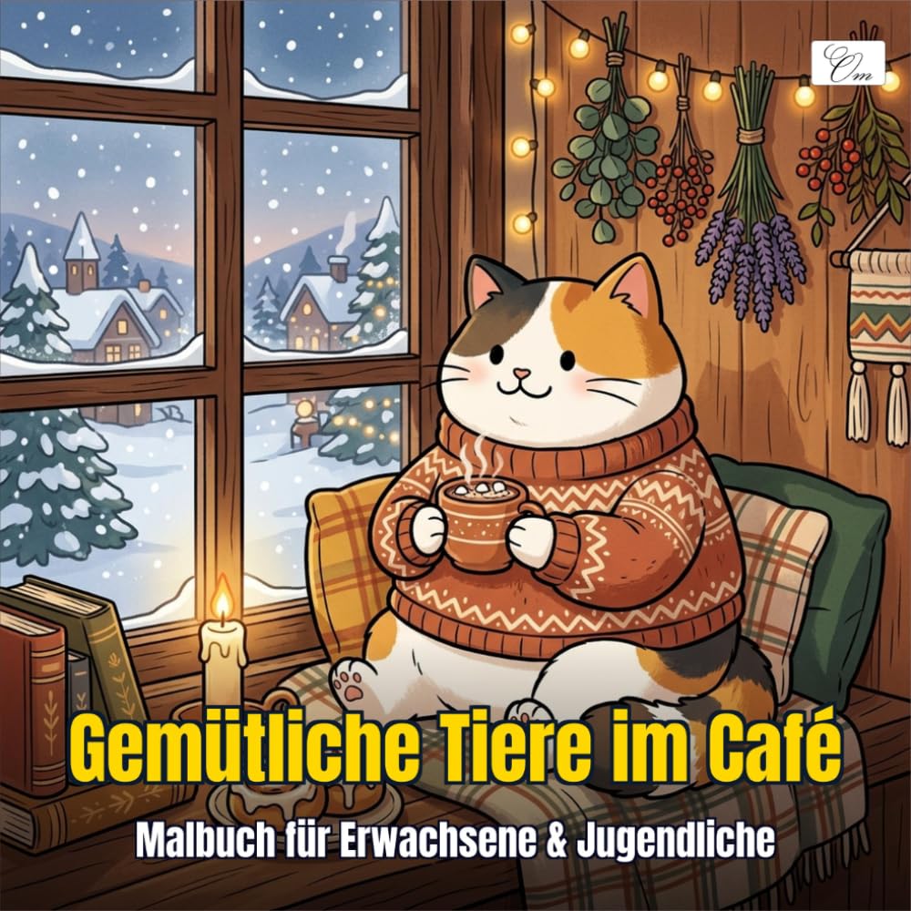 Cozy Animal Café — Gemütliche Tiere im Café — Malbuch für Erwachsene und Jugendliche: 60 Kawaii-Malvorlagen mit Tieren, Hygge-Cafés und süßen Leckereien zum Entspannen