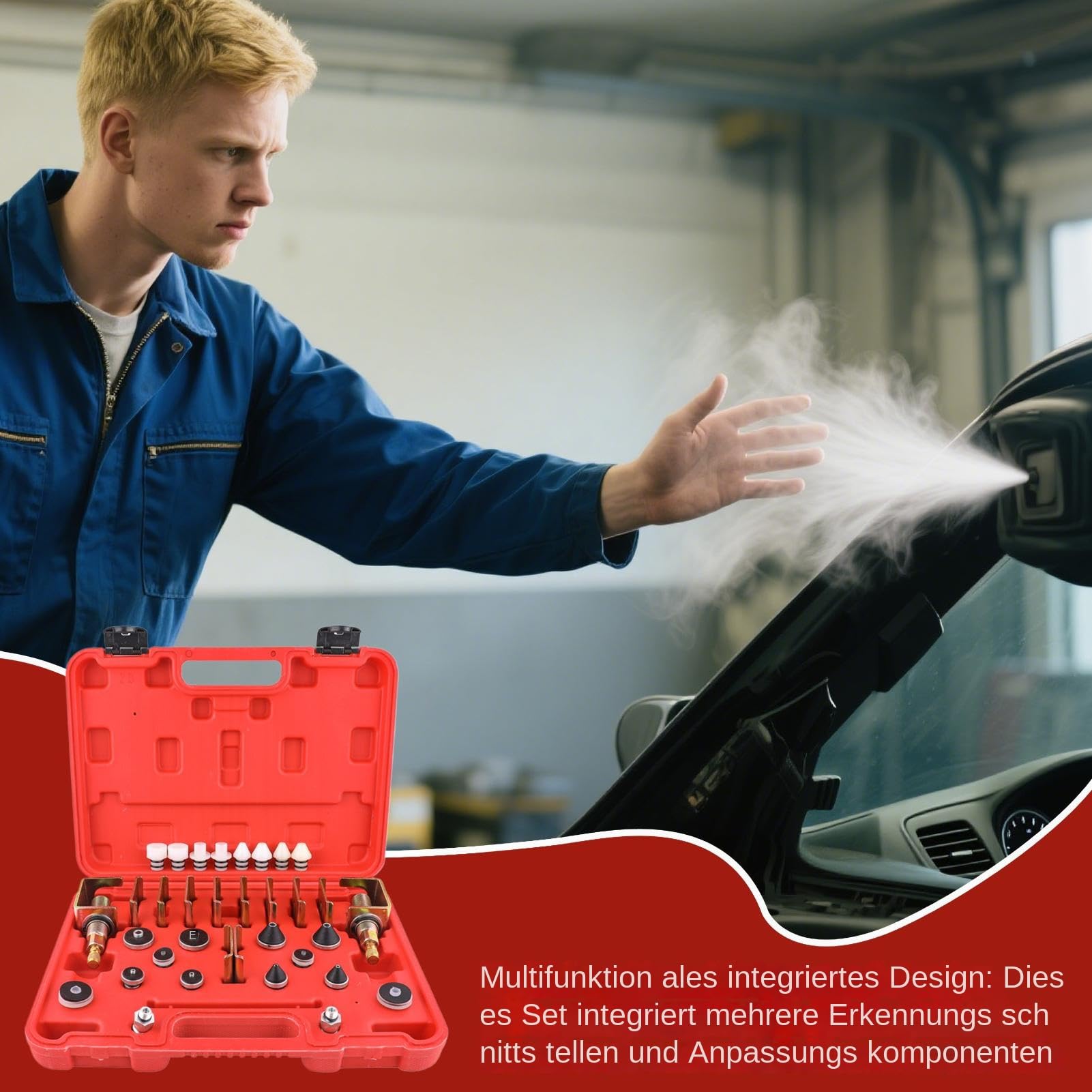 Klimaanlagenreparatur Tragbares Kältemittel-Lecksuchgerät | Kfz-Klimaanlagen-Tester Kältemittelleckerkennung Kühlerdruck Für Auto-Klimaanlagen, Haushaltsgeräte, Industriekälte Und