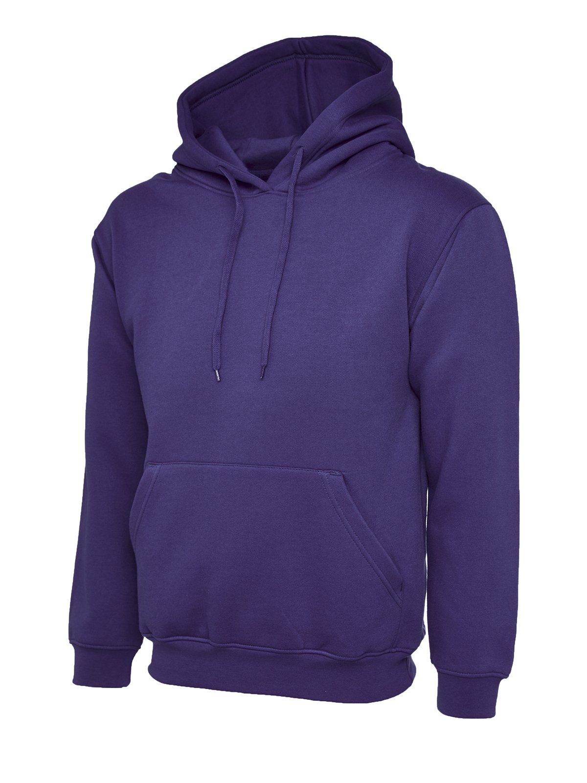 Ladies Loose Fit Hoodie Size UK 10 to 28 Plus Unisex Plain Hooded Sweatshirt (UK 22-24, Purple)